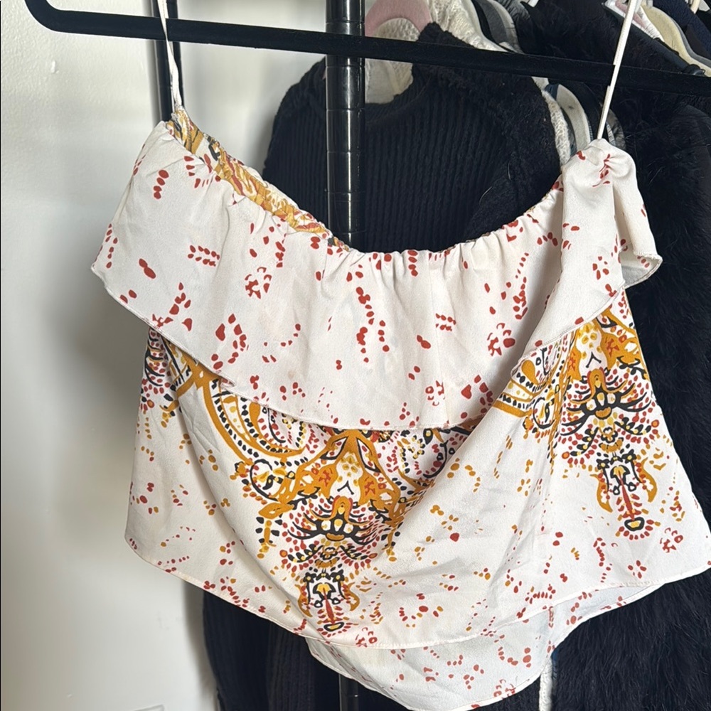 Women's Off-Shoulder Printed Top